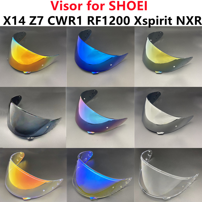 หมวกกันน็อครถจักรยานยนต์โล่สําหรับ SHOEI Xspirit CWR1 RF1200 X14 NXR Z7 หมวกกันน็อค Visor ครีมกันแดด