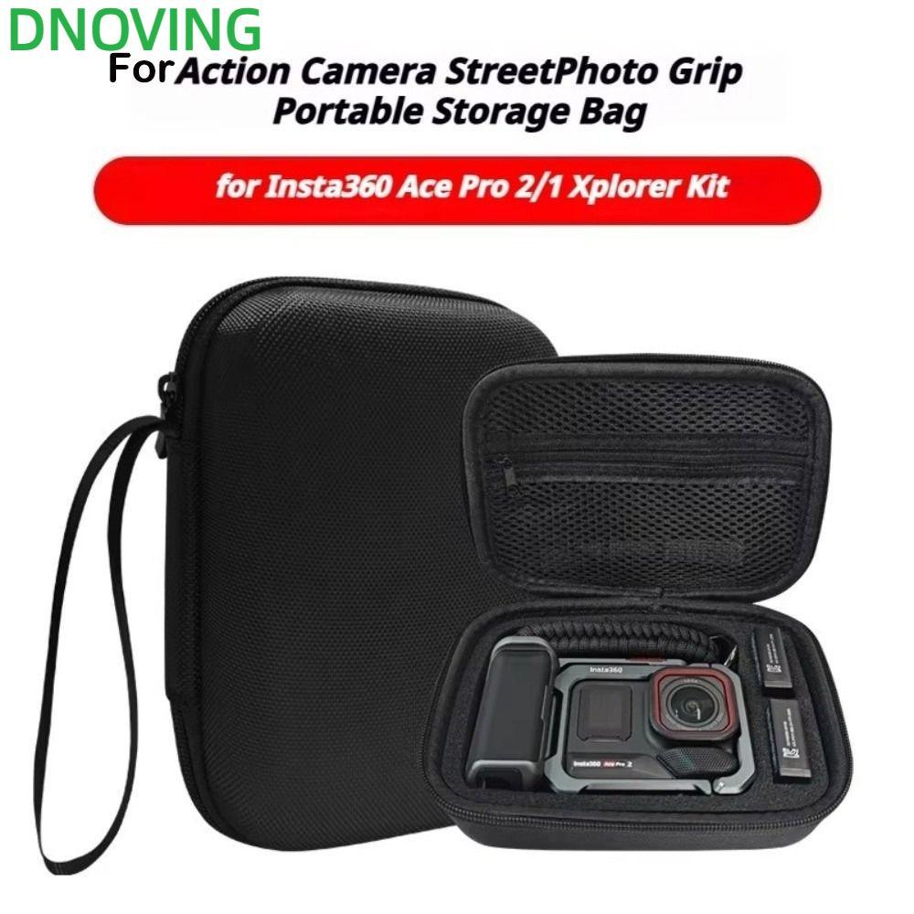 DNOVING กระเป๋าเก็บ,ความต้านทานแรงกระแทกสําหรับ Insta360 Ace 2/1 Xplorer Grip Carrying, ทนทานฤดูใบไม