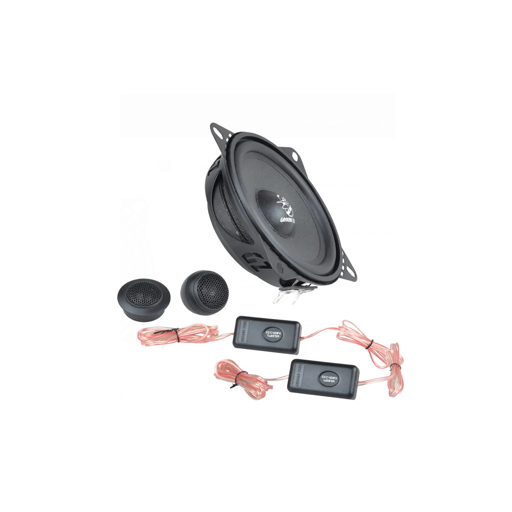 Ground Zero Gzic 400Fx 2-Way Separate Speaker Set, Size 100 Mm. (4 Inches) Maximum Power Output (Max
