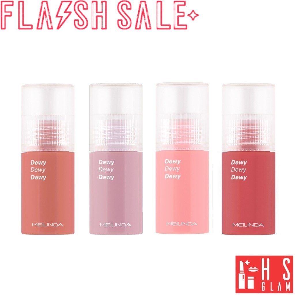 [ Flash Sale ] MEILINDA Dewy Blush เมลินดา บลัช ลิควิดบลัช เนื้อบางเบา สีสวยติดทน 1 แท่ง