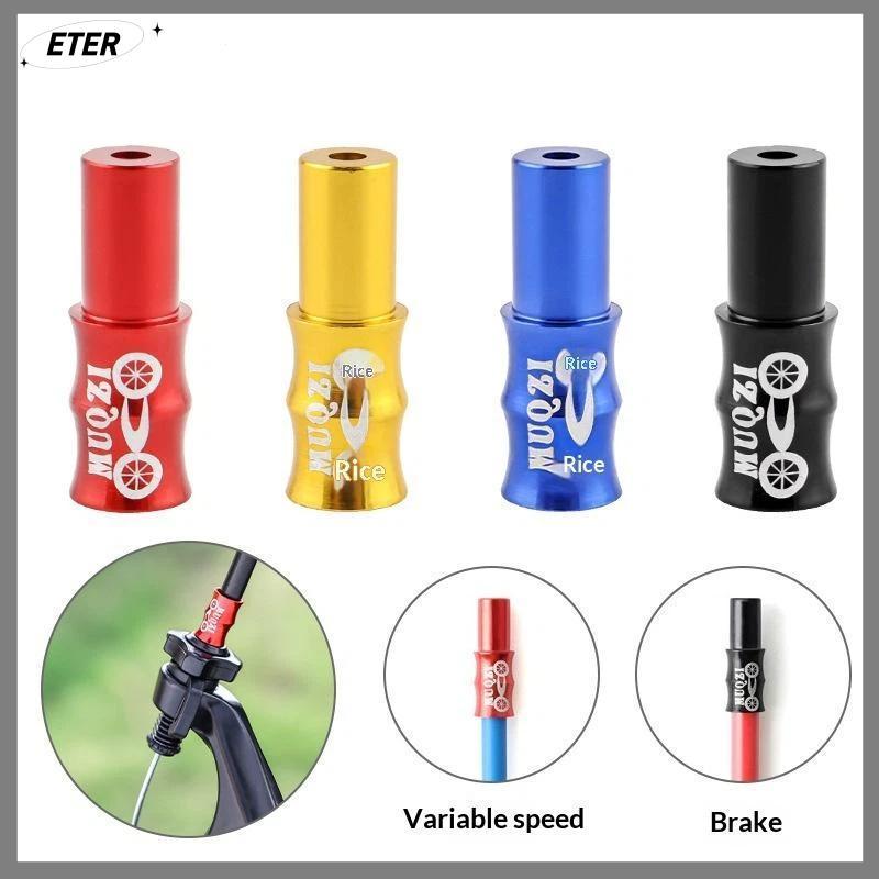 ETERNITY 10 ชิ้นทนทานอลูมิเนียมจักรยานสายเคเบิลหมวกป้องกันรอยขีดข่วนเบรค Shift Line Protector สําหรับจักรยาน