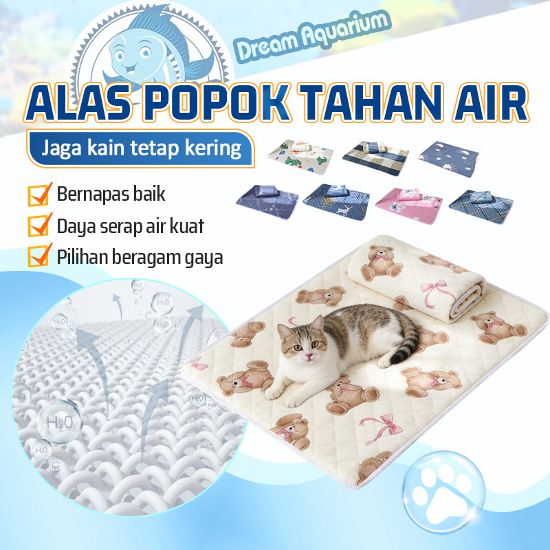 กันน้ําล้างทําความสะอาดได้สัตว์เลี้ยงแมวผ้าอ้อม Pad Underpad Four Sleeping Cat Dog Beds & Mats