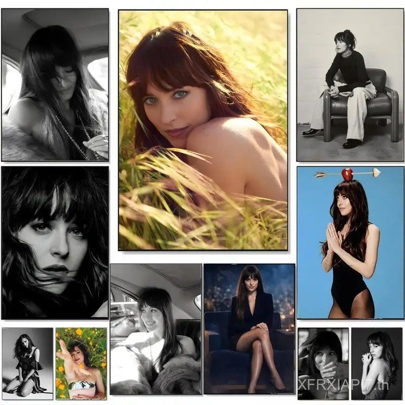 Actor D-Dakota J-Johnson โปสเตอร์ Wall Art พิมพ์ศิลปะเหมาะสําหรับห้องนั่งเล่นห้องนอน Bar Parlor ตกแต