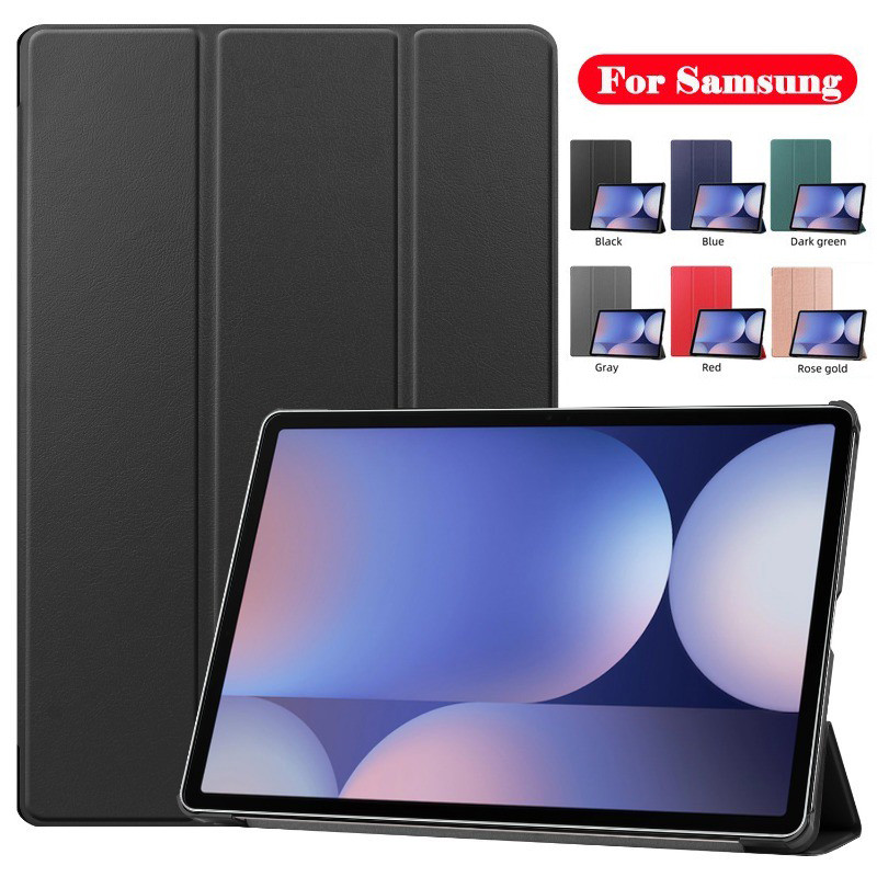 SAMSUNG สําหรับSamsung Galaxy Tab S10Ultra S9Ultra S8Ultra S11 S10 Lite S10FE + S9FE S8 S7 PUหนังPCพลาสติกทาสีสําหรับSamsung S6 Lite A11 Plus A8 A9 กรณีแท็บเล็ต