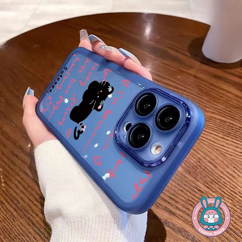 น่ารักแมวดําเคสโทรศัพท์สําหรับOPPO F31 F27 F25 Pro F23 F21 F21S Pro F19 Pro Plus F19S F17 F11 Pro A1