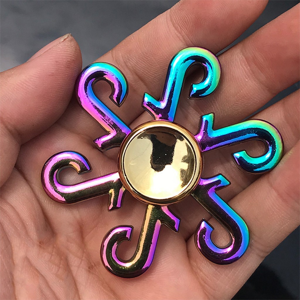 Metal Fidget Spinner Toy - Finger Hand Spinner สําหรับผู้ใหญ่วัยรุ่นความเครียดบรรเทา