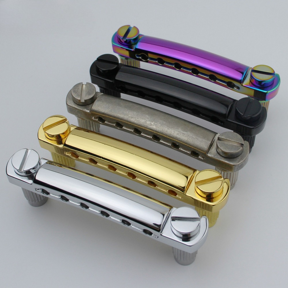 ST-GUYKER กีตาร์หยุดบาร์ Tailpiece พร้อม Anchors และ Studs สําหรับกีตาร์ LP SG