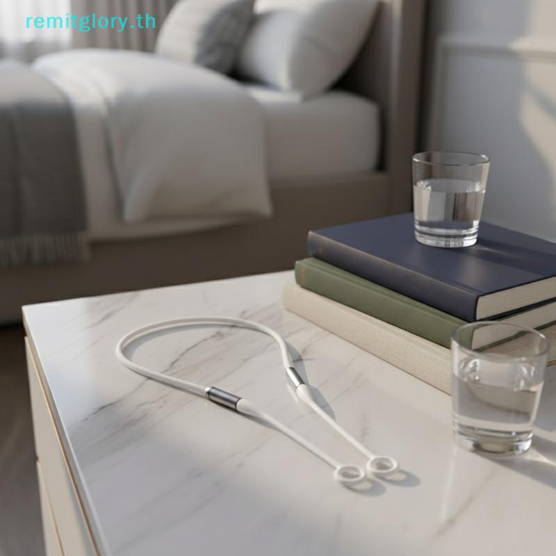 Remitglory Anti-Lost Earplug Lanyard ผู้ถือแม่เหล็กปลอดสารพิษสายรัดซิลิโคนอ่อนนุ่มสําหรับ Air Travel