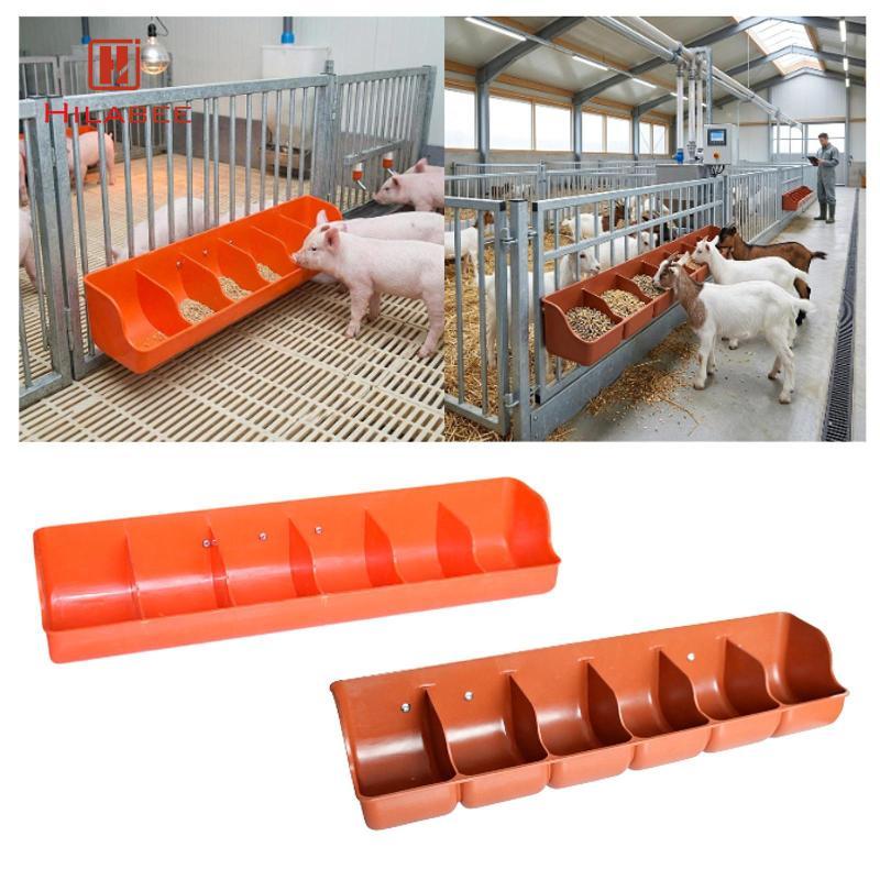 [UsusexaMY] Piglet Trough Feeding Tray 6 ช่องอเนกประสงค์ Feeding Groove Feeder Horses Alpacas อุปกรณ
