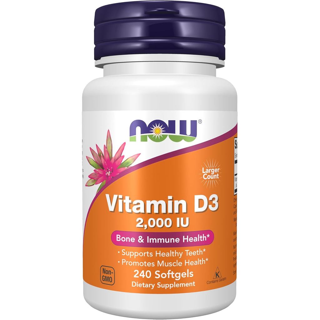 Now s Vitamin D3 2000IU Standard - 240 แคปซูล