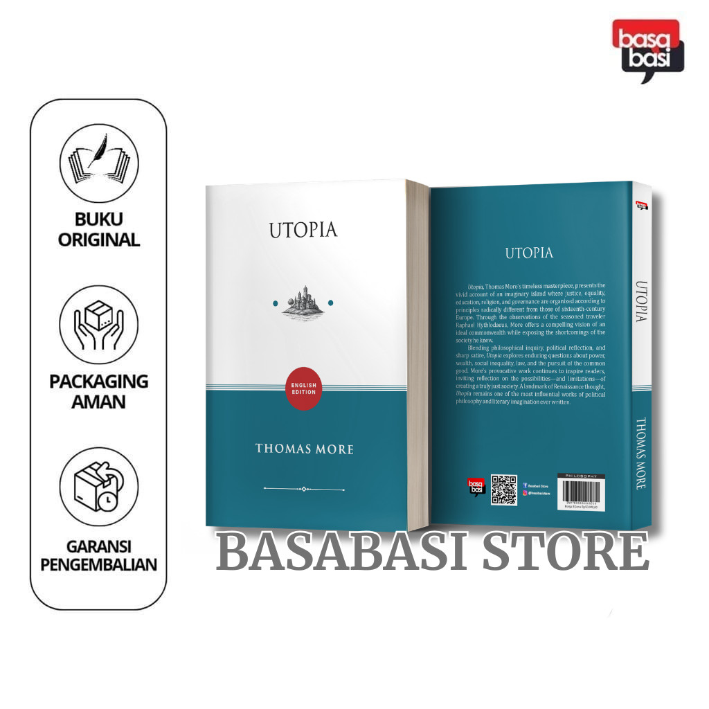 หนังสือ Utopia (ฉบับภาษาอังกฤษ) - Thomas More - Basabasi - Basabasi