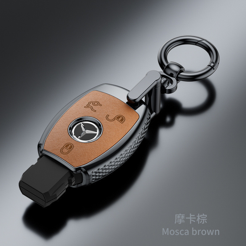 เหมาะสําหรับ Mercedes-Benz Benz e260 เคสป้องกันกุญแจ c260l/c200l/glc/glb/gle350/e300l หนังนิ่ม