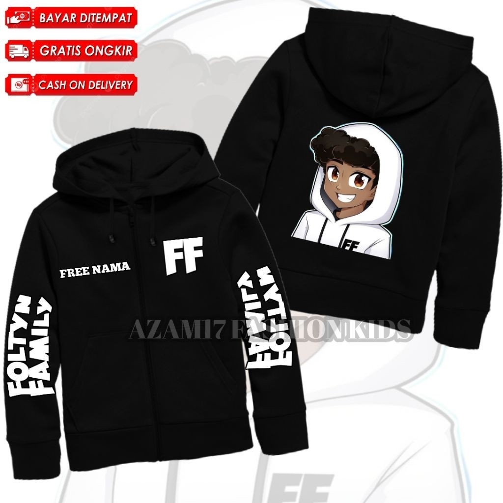 🥳🥳 FoltYN FAMILY ROBLOX CHILDRENS HOODIE JACKET ฟรีชื่อ / คุณหลอดเกม ROBLOX FOLTYN FAMILY CHILDRENS 