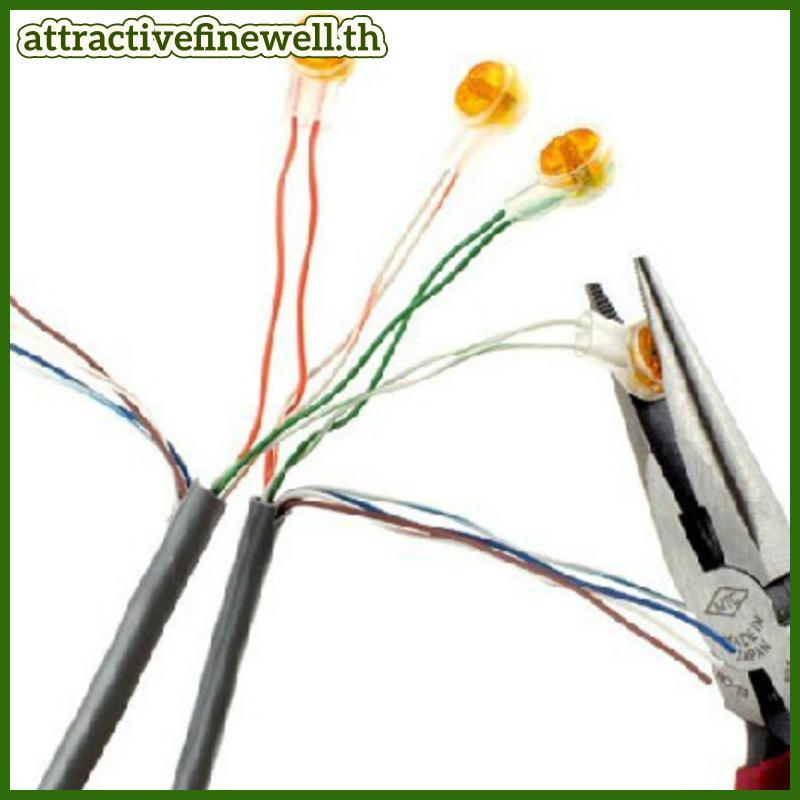[attractivefinewell] 200 ชิ้น Rj45 Connector Crimp การเชื่อมต่อ Terminals K1 Connector สายไฟกันน้ํา 