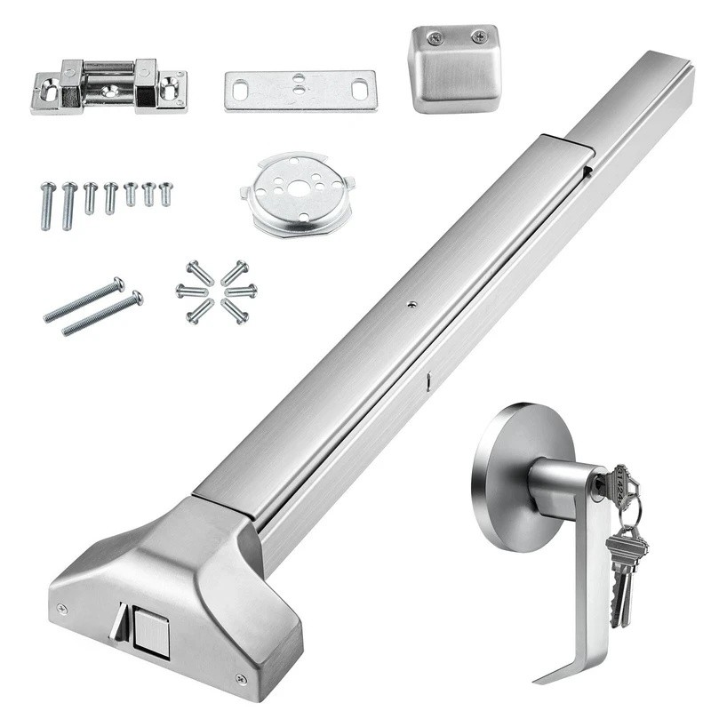 G9PQ Push Bar ล็อคประตูสแตนเลส Panic Bar สําหรับทางออกประตูคันโยกภายนอก Push Bar Panic Exit อุปกรณ์ฮ