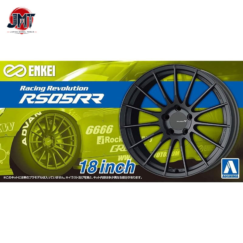 Aoshima Cultural Materials Co., Ltd. The☆Tuned Parts No. 106 Enkei RS05RR 18-inch Plastic Model