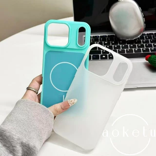 เคสโทรศัพท์แม่เหล็กเยลลี่ทูโทน 2-in-1 เหมาะสําหรับ iPhone 15, 16, 17 Pro Max รวมทุกอย่างฝาครอบซิลิโคนป้องกันการตก