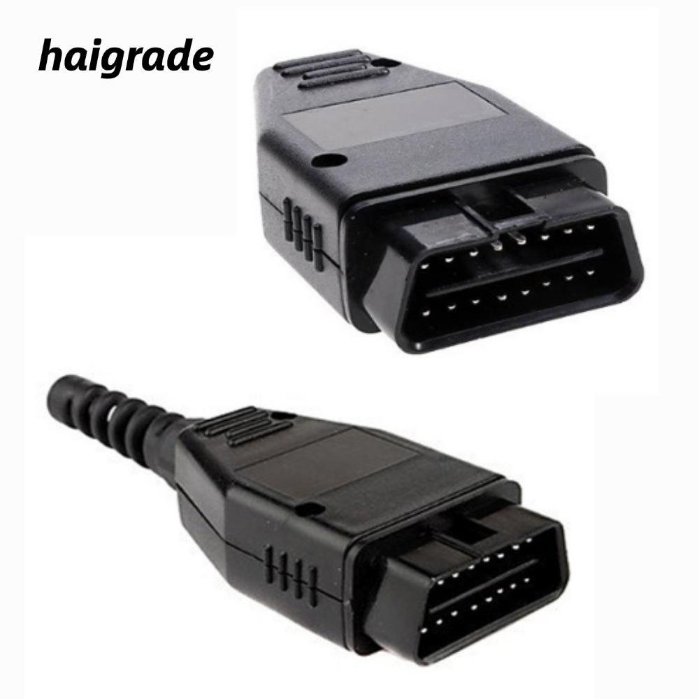 HAIGRADE OBD2 Connector DIY 16Pin อะไหล่ทดแทน OBD ปลั๊กตัวผู้