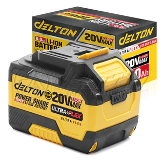 DELTON แบตเตอรี่ลิเธียมไอออน 20V สายชาร์จ แท่นชาร์จ Duo Charger ใช้ร่วมกับผลิตภัณฑ์ DELTON Power Share กลุ่ม UltraFlex