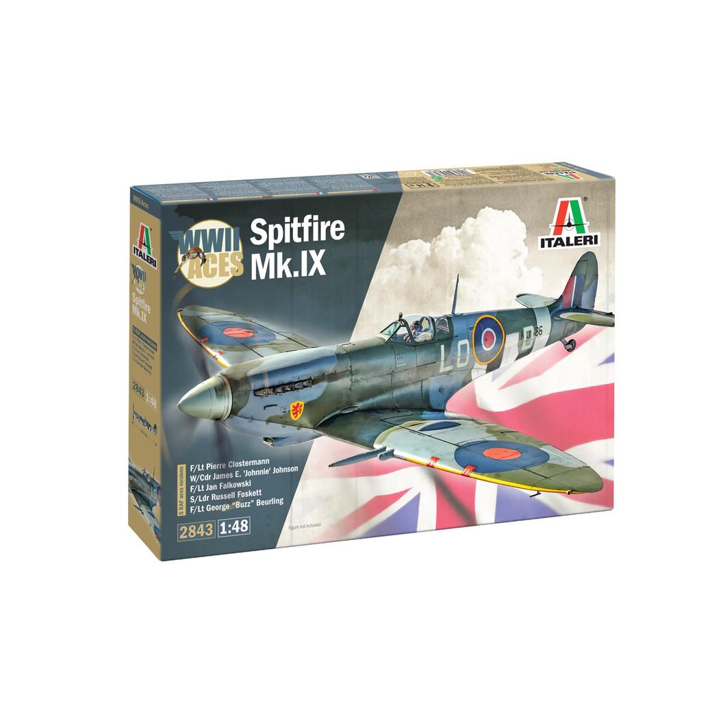 Italeri 1/48 WW2 British Spitfire Mk. IX Ace Plastic Model IT2843Direct from Japan
