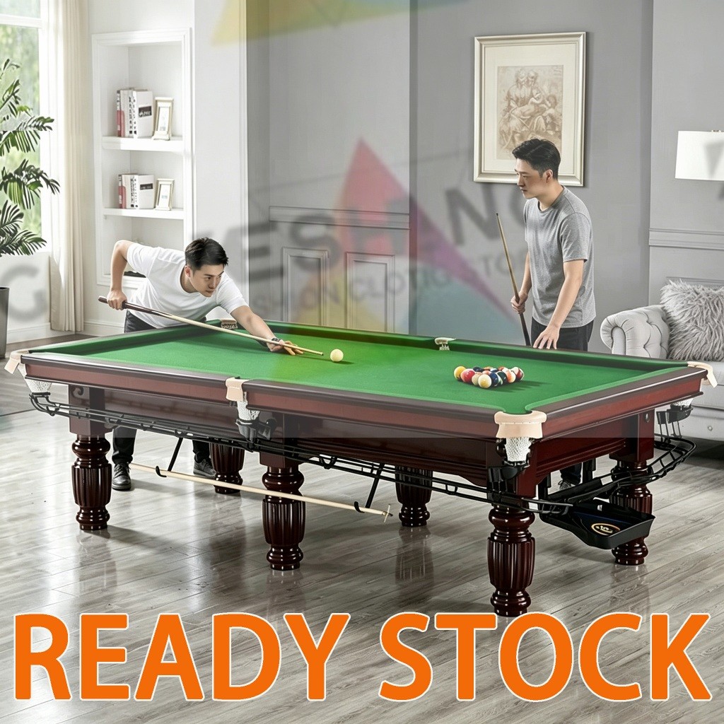 🔥สินค้าพร้อมส่ง🔥American Pool Table Standard Black 8โต๊ะพูลเชิงพาณิชย์ Home Pool Table 7/9ft Profess