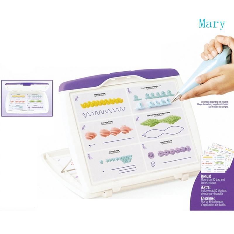 Mary Cake Piping Board Practice Drawing Cake Pastry Beginner Practice Paper Fondant อุปกรณ์ตกแต่งสํา