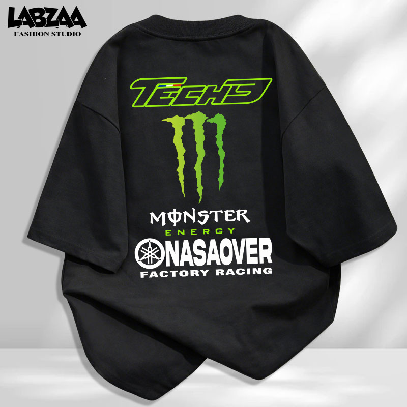 【จัดส่งจากกรุงเทพฯ】LABZAA สไตล์เกาหลี เสื้อยืดทรงหลวม ลวดลายแฟชั่น โอเวอร์ไซส์ Oversized ระบายอากาศ YG974