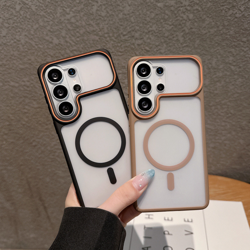 Magnetic Wireless Charge Matte โปร่งแสงสําหรับ Samsung Galaxy S26 FE S26 Ultra Plus S25 FE S25 Ultra S24 S23 Ultra A57 A37 A27 A56 Slim กันกระแทก Hard ฝาหลัง