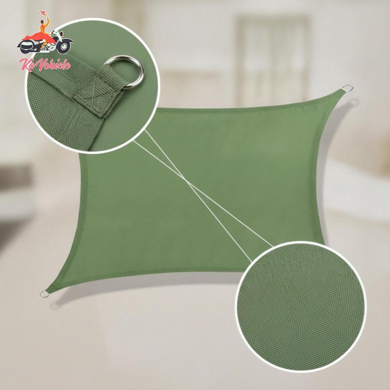 [Whstrong] Sail Shade พร้อมเชือกกลางแจ้งสี่เหลี่ยม Shade Sail Block Canopy สําหรับ Campers, Garden, 