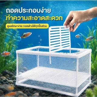 COD กล่องตะข่ายแยกปลาลูกปลาขนาน เพาะพันธุ์ปลา กล่องฟักไข่ ตู้ฟักไข่ปลา แบบตาข่าย กล่องแยกปลา