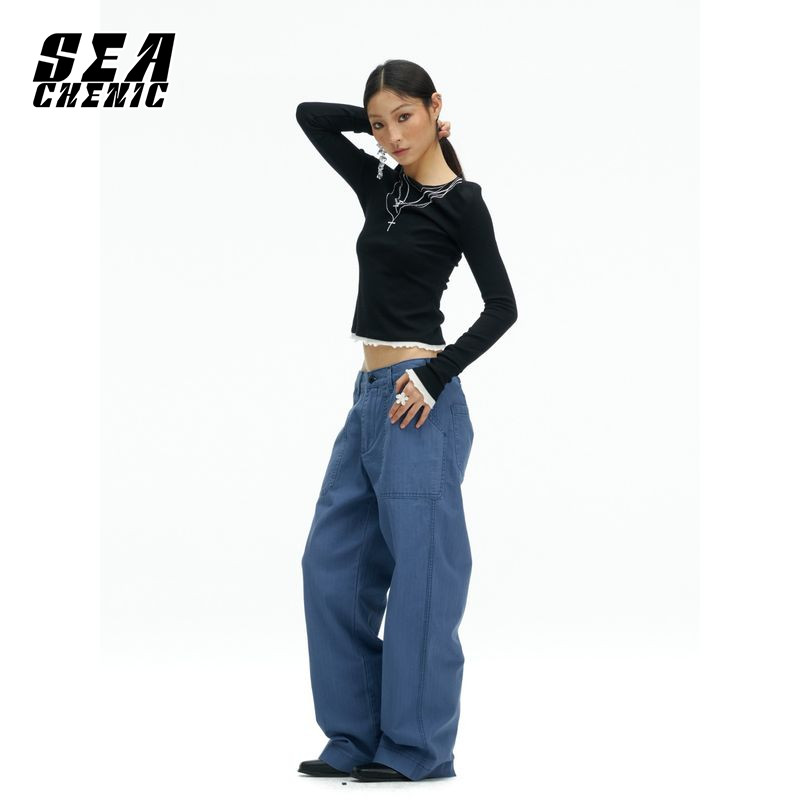 Retro Washed Cargo Pants Loose Fit Casual Stylish Pants