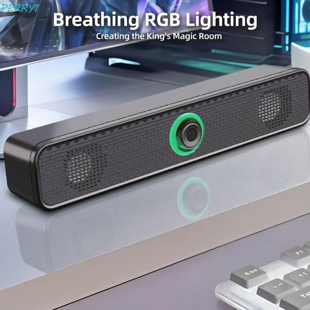 PERRY PC Soundbar, ลําโพง Soundbar ขับเคลื่อนด้วย USB เสียงรอบทิศทาง, โฮมเธียเตอร์แบบมีสายสําหรับทีว