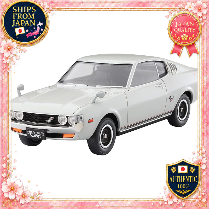 HASEGAWA 1/32 e-moke Series Toyota Celica LB 1600GT White Spirit Snap-Fit Plastic Model EM01-WS