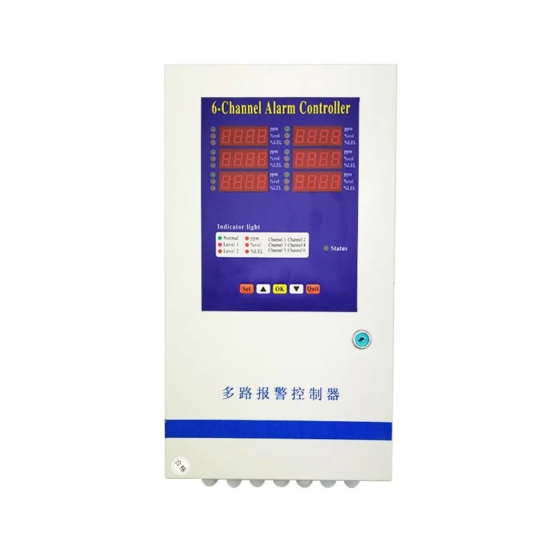 IASC ใหม่ Origina 4-20mA LPG CO2 O3 NH3 CH4 O2 H2 CO เครื่องตรวจจับก๊าซใช้แผงควบคุมสัญญาณเตือน