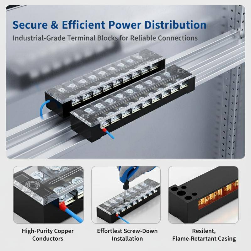 Xo94bsyyu TB Series 15A 600V Connector สําหรับการจัดการพลังงานที่มีเสถียรภาพและมีประสิทธิภาพในโครงกา