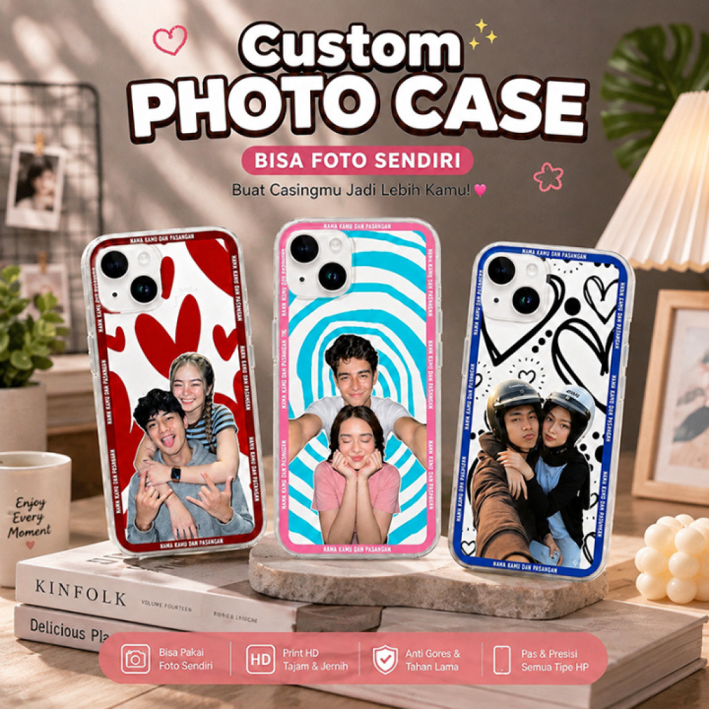 GEMINICASE เคสแบบกําหนดเอง HP ภาพและคู่รักของคุณเอง - ชื่อและคู่รักของคุณสําหรับ POCO F8 PRO - F8 UL