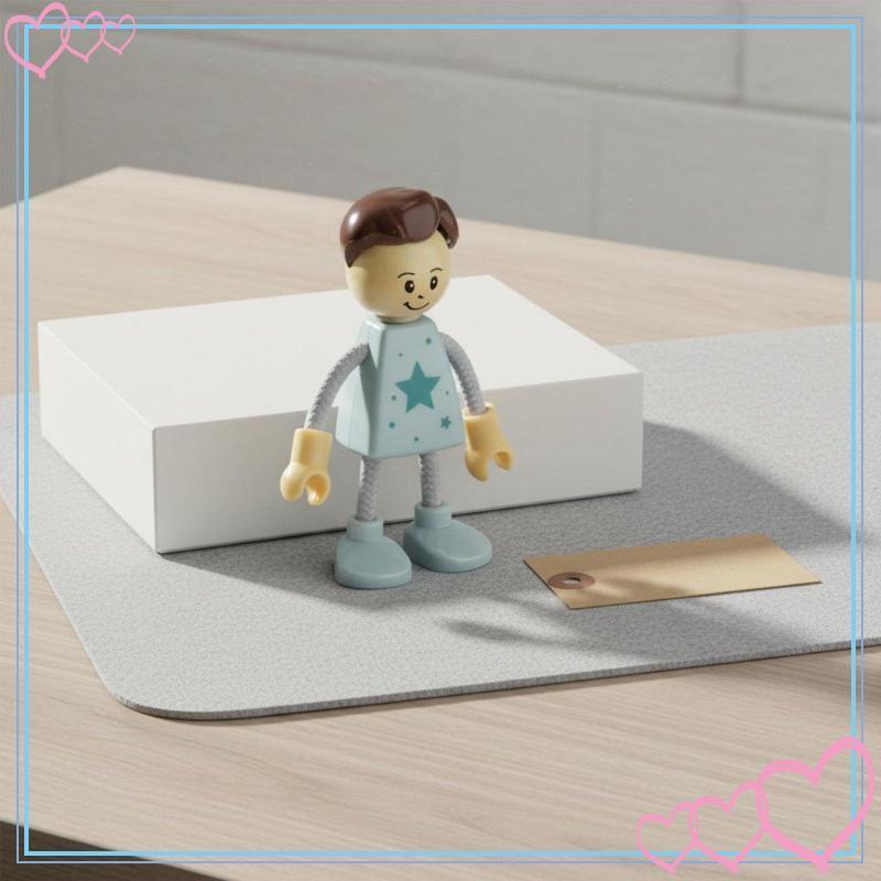 [meteor2] ตุ๊กตาไม้เชือกยืดหยุ่น Limb Action Figure Art ของเล่นสําหรับ Montessori แกล้งเล่นเด็ก Toyh