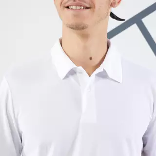 Decathlon 700 Tennis Badminton Padel Table Tennis Squash Polo Shirt เสื้อโปโลเล่นเทนนิส รุ่น Dry 100 - White