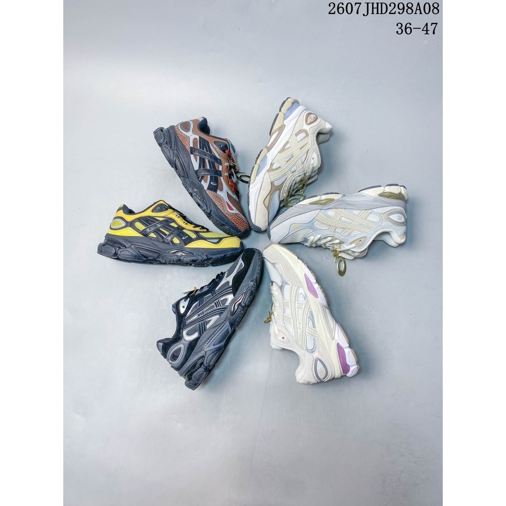 ASICS X HAL Studios Gel-NYC 2.0 Pack รองเท้าวิ่งผู้ชายผู้หญิงสไตล์เดียวกันกันกระแทกสบายรองเท้าผ้าใบร