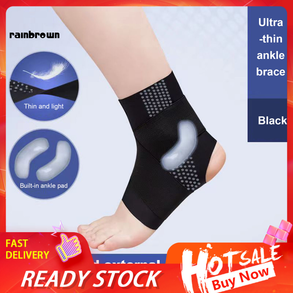 <rainbrown> Achilles Tendon Support Ankle Rehabilitation Support Ankle Support Brace Compression Str