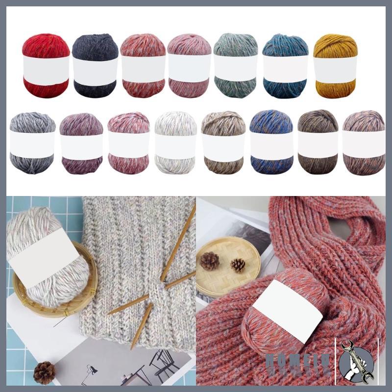 HOMEIU Skein Wool Yarn Bundle สําหรับหัตถกรรมสร้างผ้าพันคอที่สวยงามหมวกและ More Safe Soft Crochet Ya