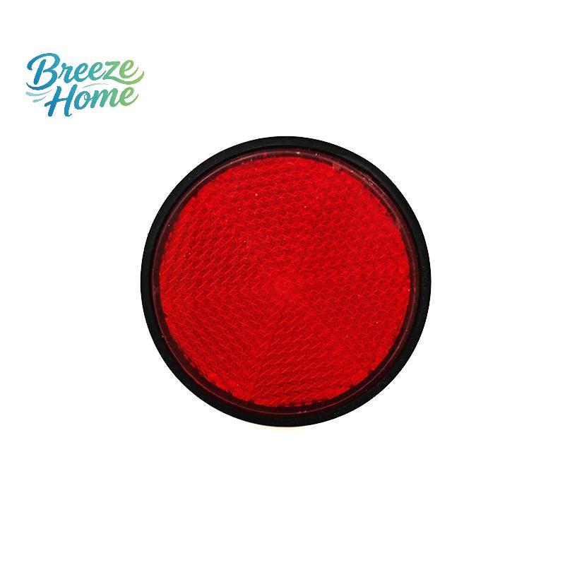[Breeze] กันน้ํา 4 ชิ้น Circular Reflector ความสว่างสูงคําเตือนสําหรับรถจักรยานยนต์จักรยานไฟฟ้าขี่กล