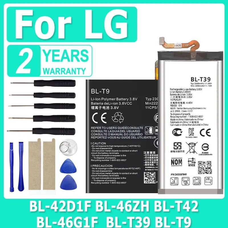 BL-46G1F BL-46ZH BL-T42 แบตเตอรี่สําหรับ LG Google Nexus 5 K10 G5 V50 G7 ThinQ รุ่น K20 Plus TP260 K