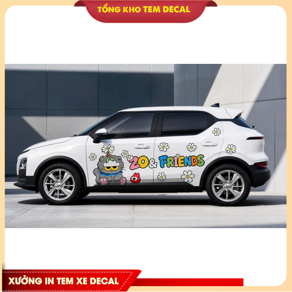 รูปลอกรถ VINFAT CAR DECORATION STICKER - CAR DECAL VF5 - V6 - VF7-VF9 - VF8 (ติดสีรถทั้งหมด)