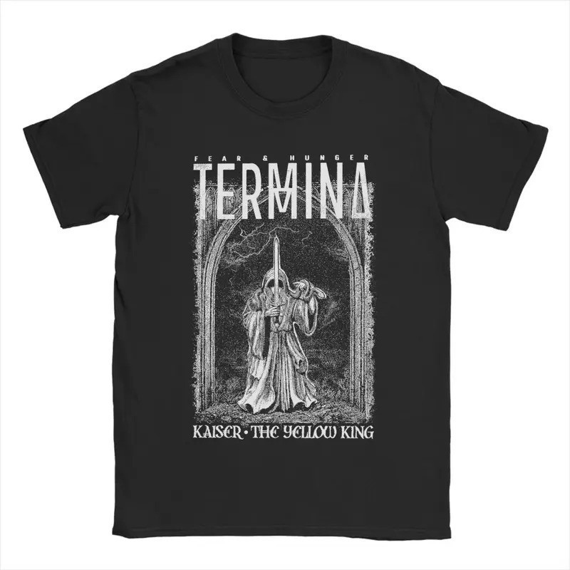 เสื้อยืดพิมพ์ลาย Fear And Hunger Termina สำหรับผู้ชาย คอกลม แขนสั้น ผ้าฝ้ายสำหรับฤดูร้อน