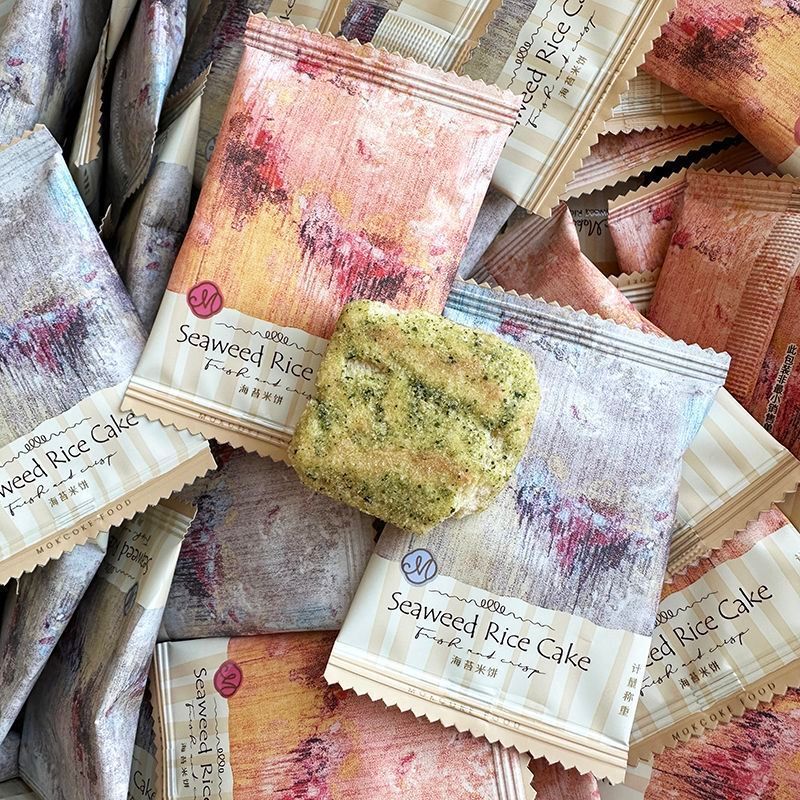 ขายร้อนขายดี Mooca Seaweed Rice Crackers Wedding Crackers Rice Crackers Chips Biscuits High-Value We