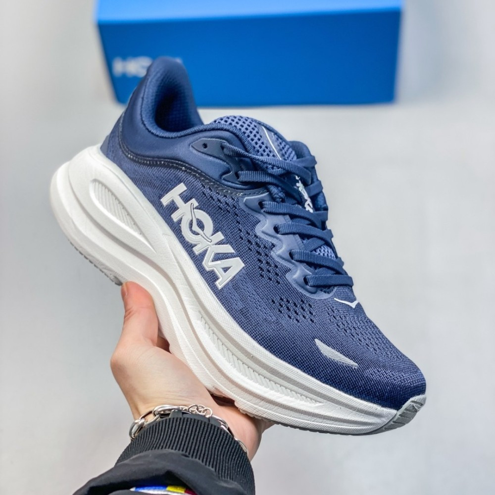 Hoka One One Bondi 9 รองเท้าวิ่ง,แฟชั่น Shock-Absorbing รองเท้ากีฬาสําหรับบุรุษและสตรี TG6N