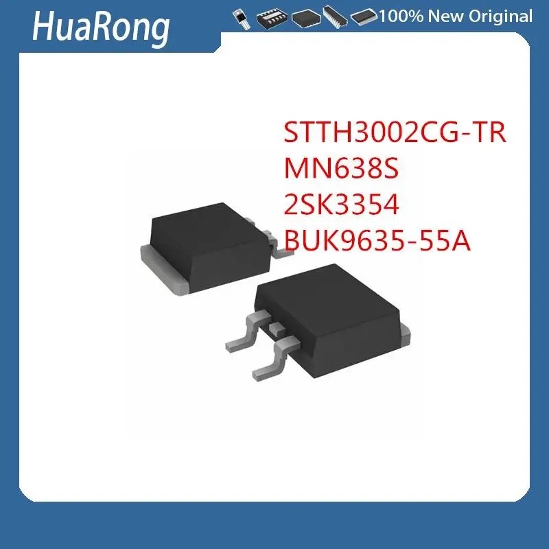 10 ชิ้น/แบทช์ STTH3002CG-TR STTH3002CG MN638S 2SK3354 K3354 BUK9635-55A TO-263-2