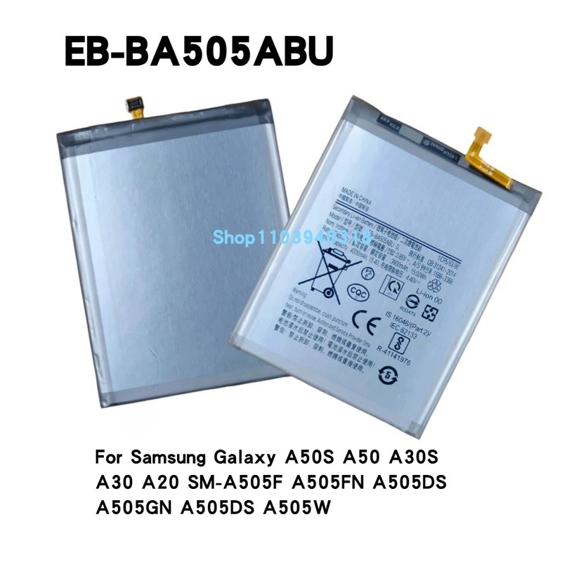 EB-BA505ABU 4000mah แบตเตอรี่สําหรับ Samsung Galaxy A50S A50 A30S A30 A20 SM-A505F A505FN A505DS A50