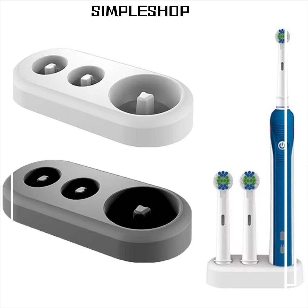 SIMPLESHOP ที่วางแปรงสีฟันไฟฟ้า, ฐานขาตั้งทดแทนใช้งานง่ายที่ทนทาน, ที่เก็บแปรงสีฟันประหยัดพื้นที่พลา
